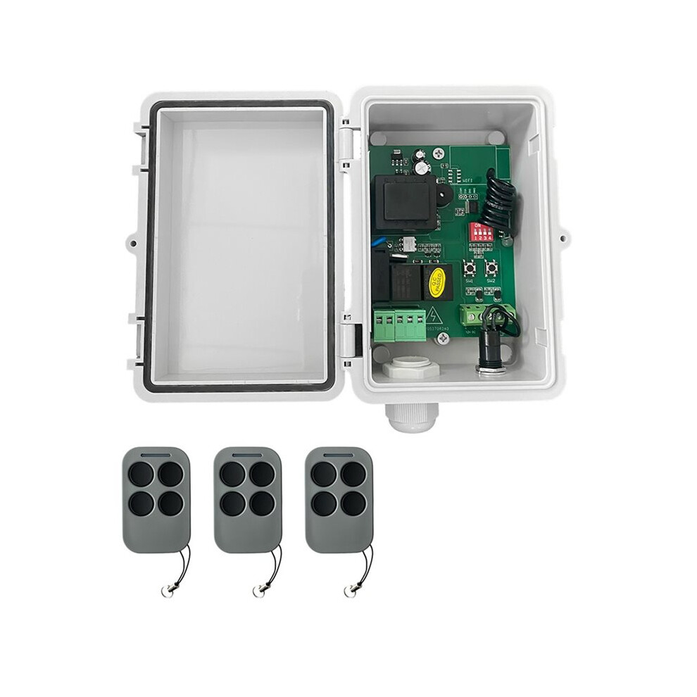 Ac220v Roller Shutter Control Board +3Xremote Control Tubular Motor Receiver For Garage Door Remote Control Opener 6031878601550