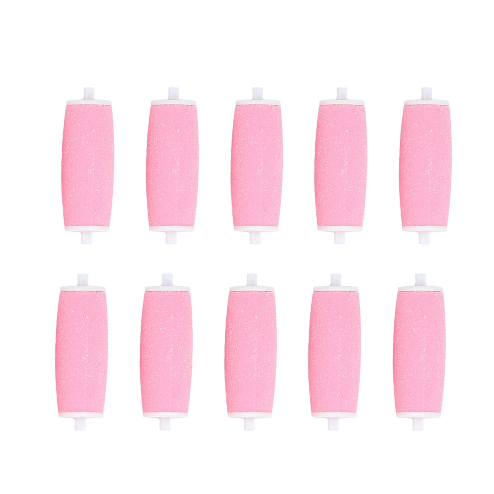 10PCS Pink Replacement Roller Heads for Wet Dry Electronic Foot File