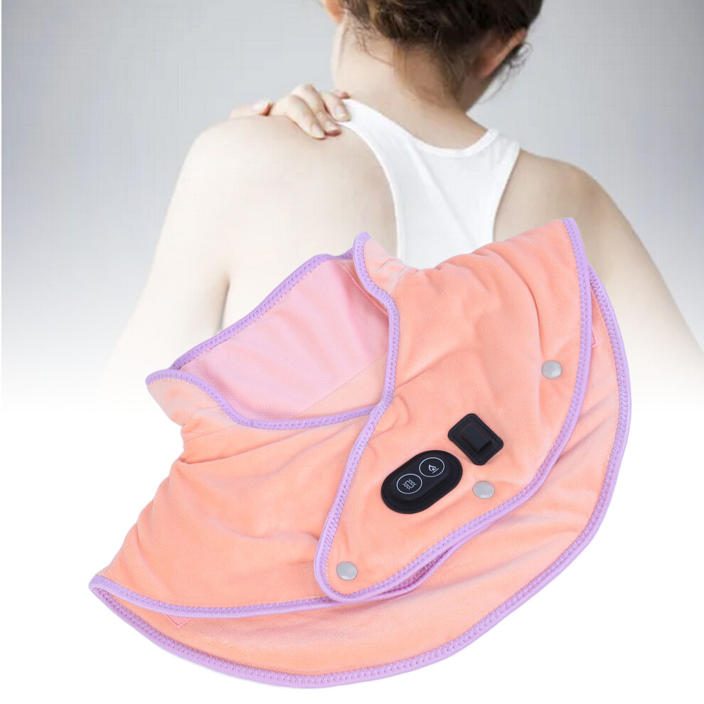 Electric Heating Pad for Neck Shoulder Back 3 Levels Temperature Orange