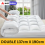 Double Mattress Topper 5cm 600 GSM White 2