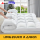 King Mattress Topper 5cm 600 GSM White 2