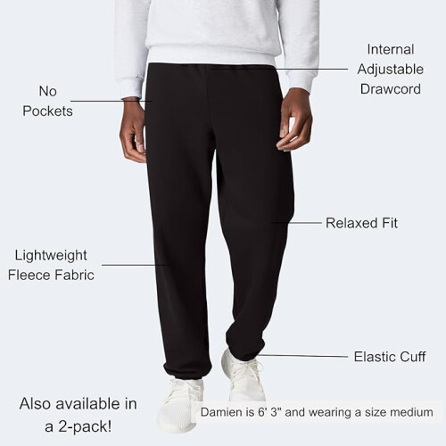 Hanes Men, Athletic Lounge Pants with C"ed Cuffs 2