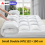 Small Double Mattress Topper 5cm 600 GSM White 2