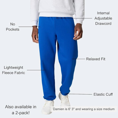 Hanes Men, Athletic Lounge Pants with C"ed Cuffs 2
