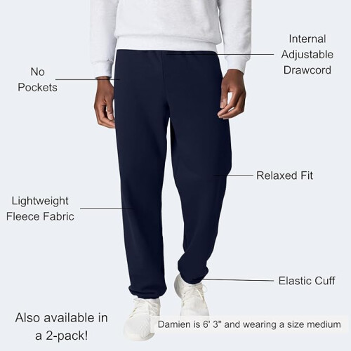 Hanes Men, Athletic Lounge Pants with C"ed Cuffs 2