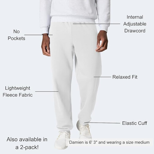 Hanes Men, Athletic Lounge Pants with C"ed Cuffs 2
