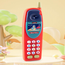 Rotes Modell-Spielzeugtelefon, 15x5 cm / 5,9x2 in, 2xAA