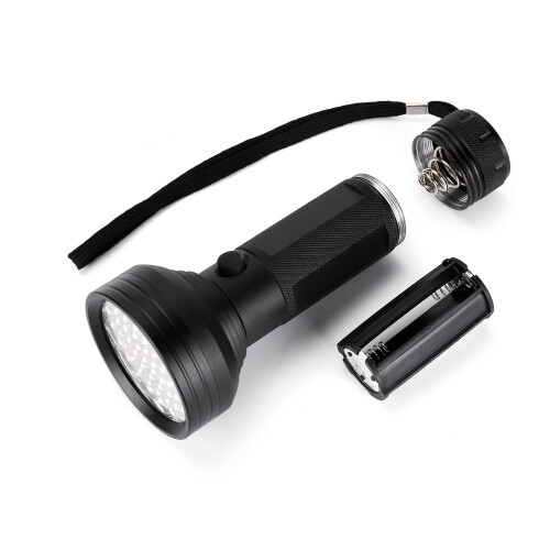 Linterna UV 68LED 3xAA 145x66x38mm negra 1
