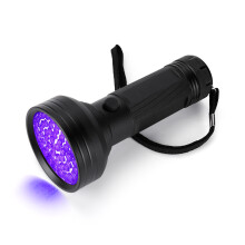 Linterna UV 68LED 3xAA 145x66x38mm negra