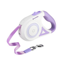 Flexi 5m LED Retractable Dog Leash with Touch Flashlight