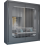 (Grey, 150cm) Marika Mirrored Sliding Wardrobe 2
