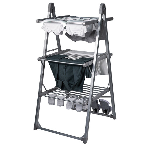 Abode 3 Tier Heated Electric Clothes Airer with Protective Cover