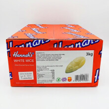 Hannahs 3kg White Chocolate Mice Bulk Bag - Retro Creamy Sweets