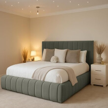 4FT Small Double Bedframe With Headboard And Mattress