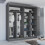 (Grey, 203cm) Marika Mirrored Sliding Wardrobe 4