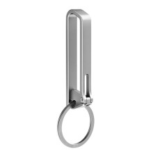 Stainless Steel Belt Buckle Keychain Outdoor Tool EDC Waist Clip Small Pendant Gift Stainless Steel