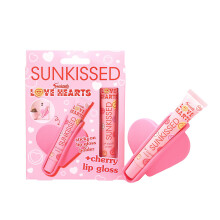 Sunkissed x Love Hearts Lip Gloss & Holder 15ml