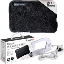 Rechargeable Electric Hot Water Bottle with Soft Sherpa Cover