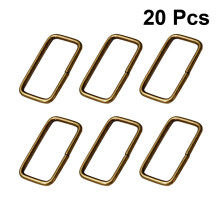 40Stk Metall D-Ring Schnalle in Gold Für DIY Kleidung Und Taschen
