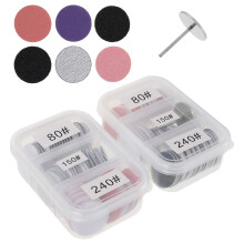10Sets Vervangbare Schuurpapier Discs Voor Nagelborstel En Voetvijl