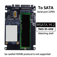 MSATA to USB Adapter MSATA Enclosure M.2 NGFF MSATA SSD to 3.0 Adapter Riser Board M.2 Box Cable