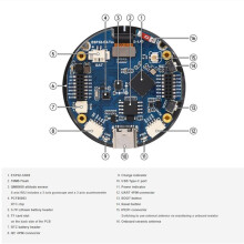 ESP32-S3 1.43inch AMOLED Display Development Board 466x466 QSPI Interface Round Display W Accelerometer Gyroscope Sensor