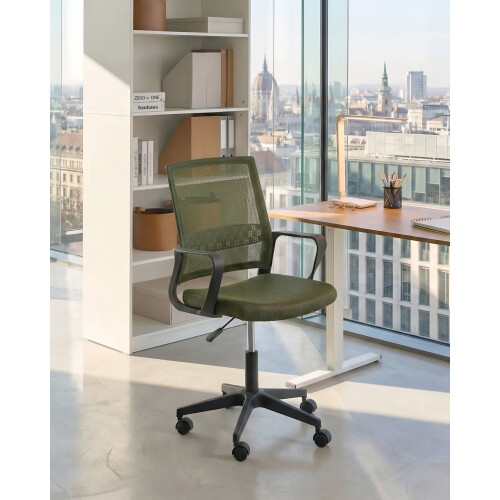 Beliani Office Chair EASE Dark Green 1