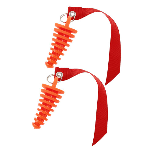 6Stk Haltbarer Auspuffstopfen Luftablass Orange 1