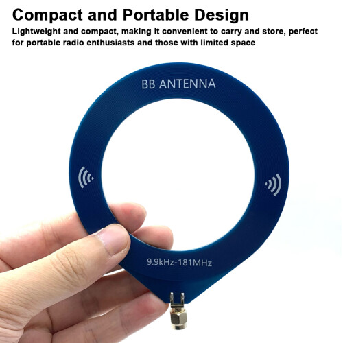 Antenna a loop 9.9kHz-181MHz SMA 110x100x3mm 2