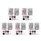 10Sets Replacement Sandpaper Discs Nail Buffing Kit Compact Portable 4