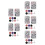 10Sets Replacement Sandpaper Discs Nail Buffing Kit Compact Portable 6
