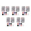 10Sets Replacement Sandpaper Discs Nail Buffing Kit Compact Portable 8
