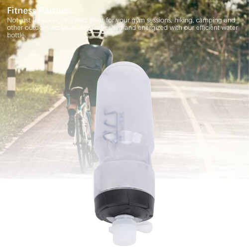 Bouteille en silicone gris PP5 de 710 ml avec couvercle étanche 2