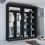 (Black, 203cm) Marika Mirrored Sliding Wardrobe 5