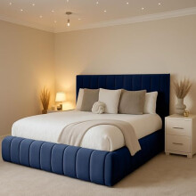 4FT Small Double Bedframe With Headboard Upholstered