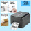 Direct Thermal Printer 4X6 Labels 100mm x 150mm White Fanfold Permanent Adhesive 4