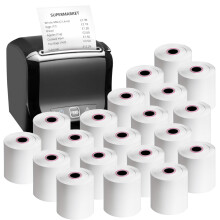 80X80mm Smudge Free Till rolls for PDQ Machines, Thermal Receipt Printer Rolls, Card Machine Paper Rolls