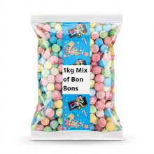1kg Krazy Kandi Mixed Bon Bons, Chewy Toffee Fruit Sweets, Bulk Sharing Bag, Retro Pic n Mix