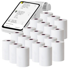 Till Rolls 57x40 Thermal Till Rolls, 70 GSM Thick, and 10.8 Meters Card Machine Paper Rolls 20