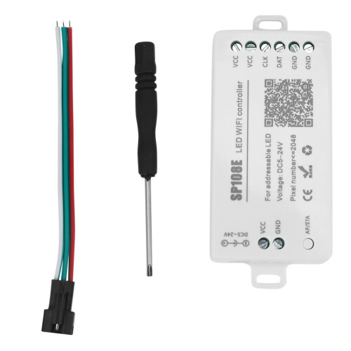 SP108E LED Wifi Magic Controller WS2812B WS2813 Etc LED Strip Module Light  APP Wireless Control IOS 10/Android 4.4 DC5-24V