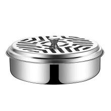 Supporto nel Acciaio Inossidabile per Bobine di Zanzara, Contenitore un Spirale per Zanzara Ignifugo, Supporto per Bobina di Zanzara Metallico