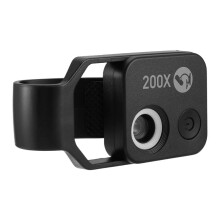 200X Cell Phone Microscope Accessory with Window Microscope, Portable Digital Microscope with LED Light/Universal Clip