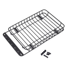 Portapacchi nel Metallo 232X145Mm Portapacchi per Axial SCX10 II III  TRX4 1/10 RC Parti di Aggiornamento per Auto Cingolate