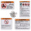 For  Warning Decals Stickers Labels Aluminum Backed Raptor Blaster Banshee 1