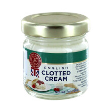 Clotted Cream Mini Jars - English Devon Cream - Long Shelf Life 24 x28g