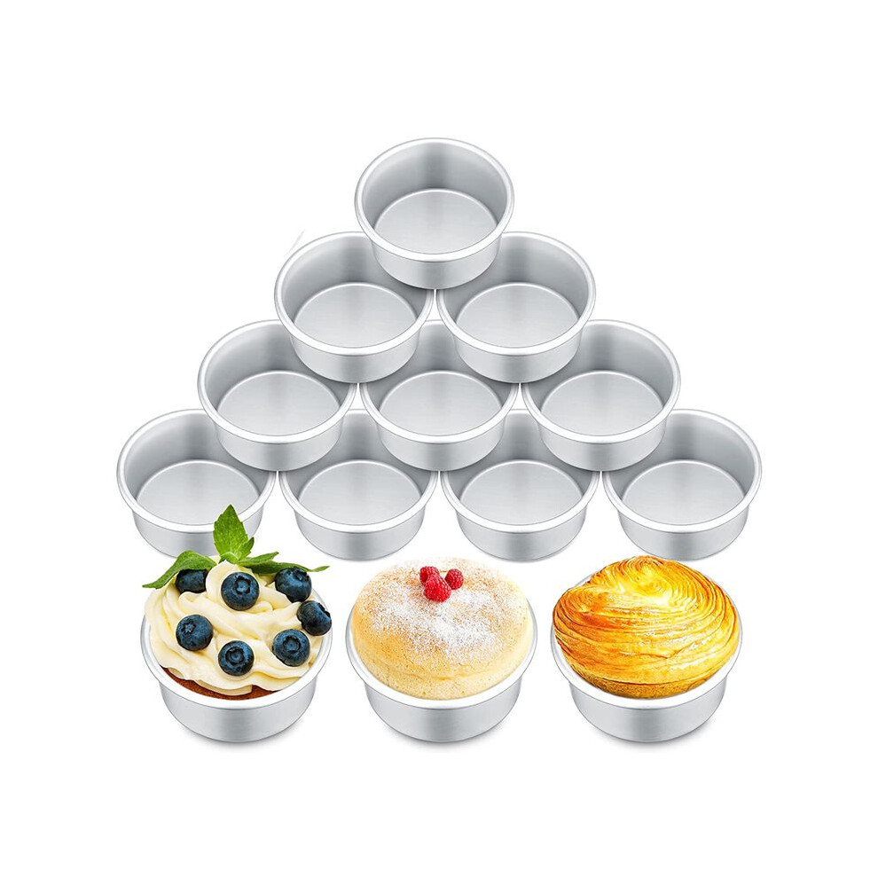 18 Pieces 4 Inch Small Cake Pan Round Cake Pans For Baking Cake Pans Cheese Cake, Pizza, Quiche 6034095502495