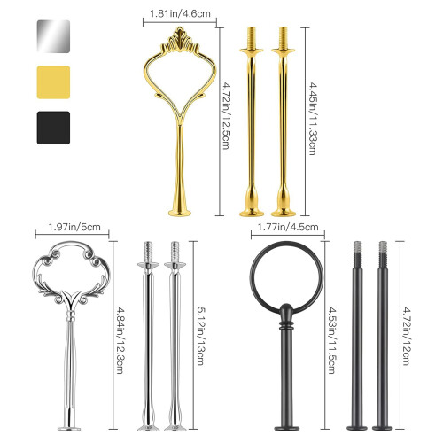 Kit Hardware per Supporto per Torta un 9 Strati, Accessori Hardware per Supporto per Torta Multistrato, Rack Hardware per Staffa per Supporto per 2