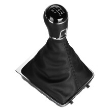 6 Speed Gear Shift Knob Gaiter Boot Cover PU Leather For- 3C B6 3C2 3C5 2005-2011