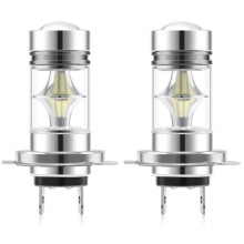 1 Pair High Power LED H7 Bulb 100W 20LED Car Fog Light Lamp Headlights 6000K White