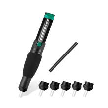 Dubbele Ring Desoldeer Zuigpomp Plastic Krachtige Soldeer Zuig VacuüM Sucker Desolder met Extra 5 Nozzles